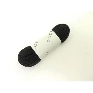 Gucci Black Round Shoelaces - Branded Replacement Pair